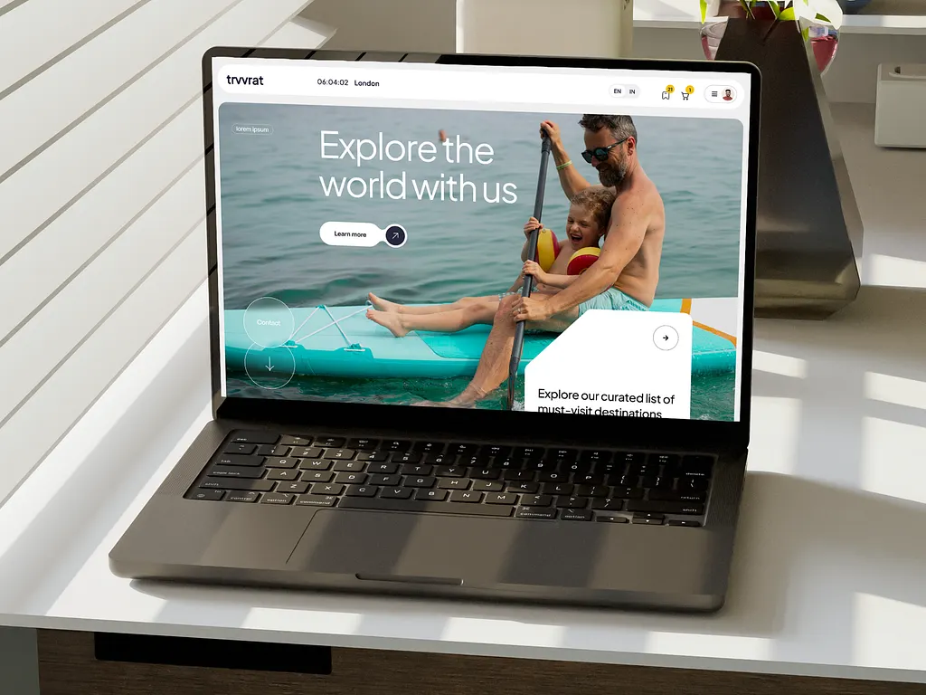 Travel UI layout preview 3